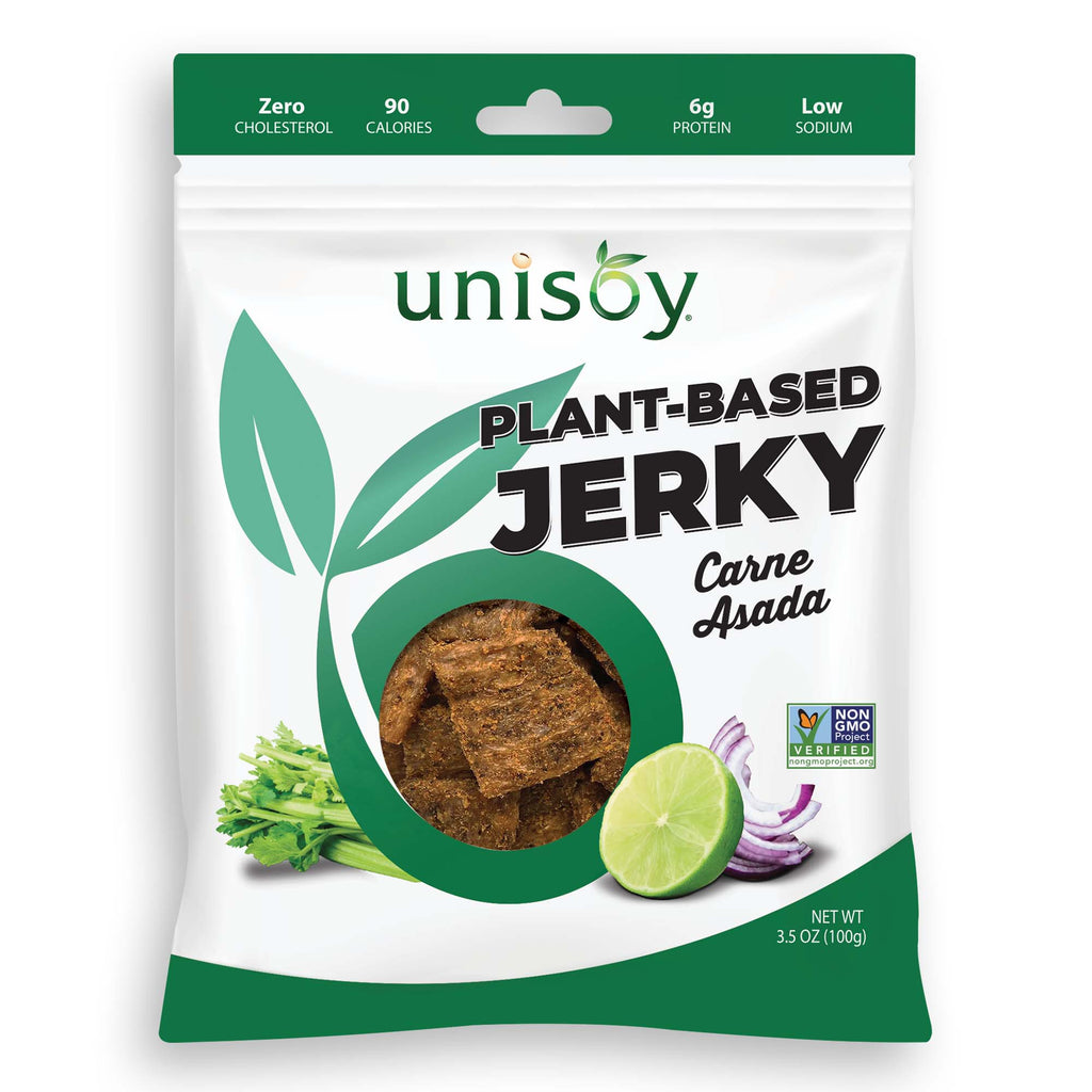 Unisoy Plant-Based Jerky Carne Asada - Unisoy Plant-Based Jerky