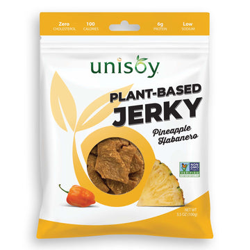Unisoy Plant-Based Jerky Pineapple Habanero - Unisoy Plant-Based Jerky